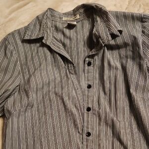 Striped Black and White Ladies Shirt